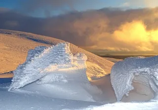 冬天自然背景风景