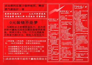 装修样板间价格