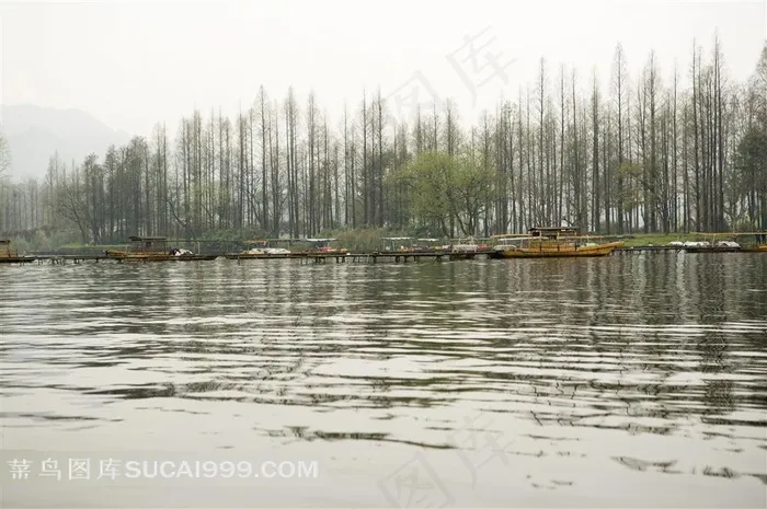 美丽的西湖美景摄影素材