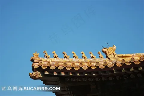 北京故宫宫殿屋檐角兽7兽