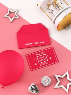 圣诞明信片样片PSD素材