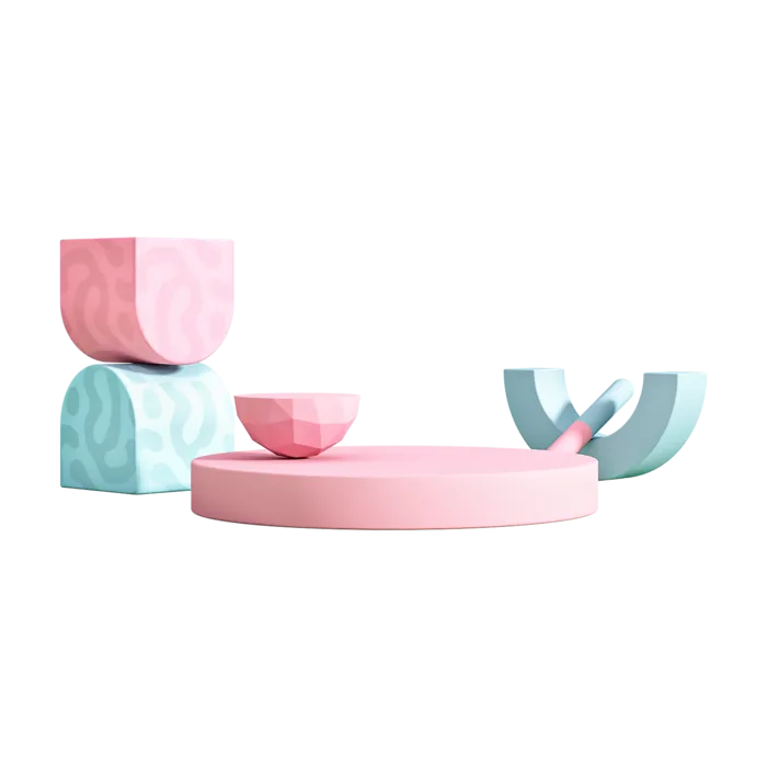 3D展台素材免扣产品展示台PNG