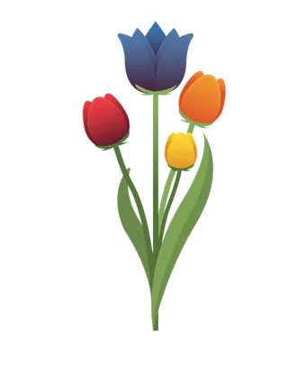 花朵卡通简笔素材