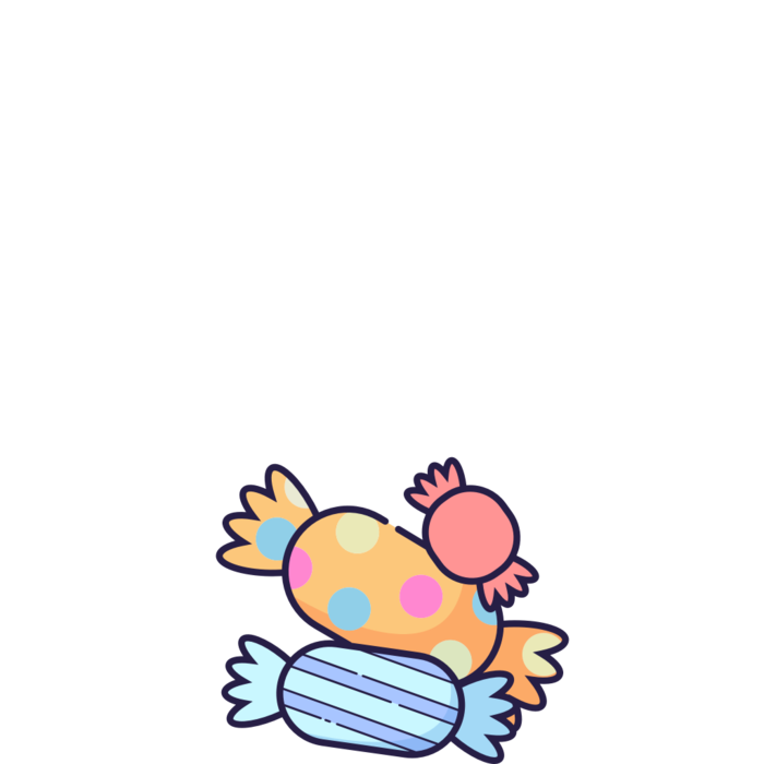 糖果简笔画元素