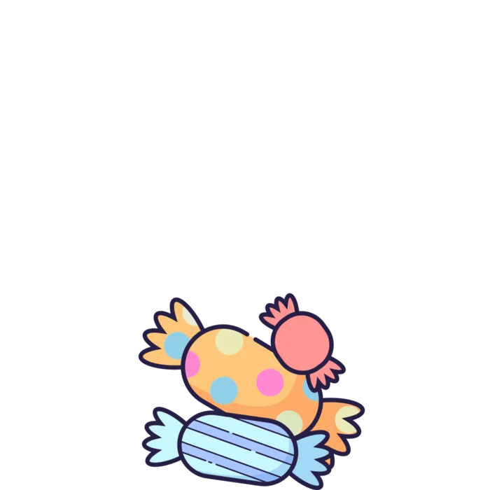 糖果简笔画元素