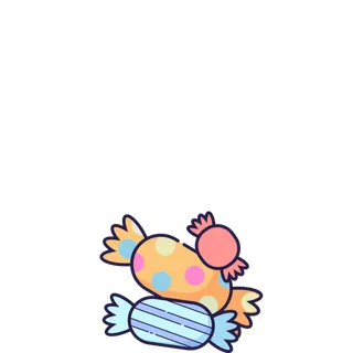 糖果简笔画元素