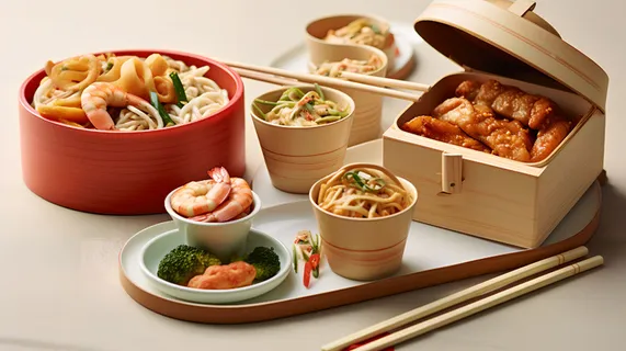 螺旋面条外卖美食摄影