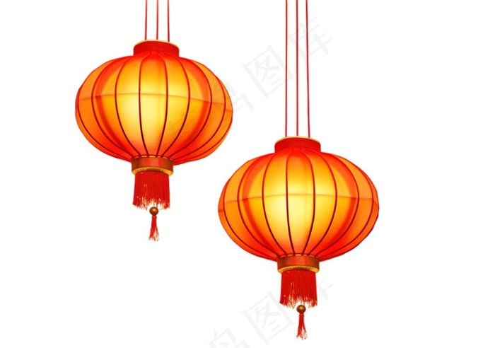 中国风灯笼插画