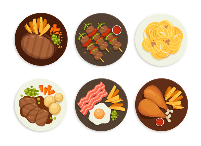 简约风厨房料理卡通素材图片PNG免扣 (33)