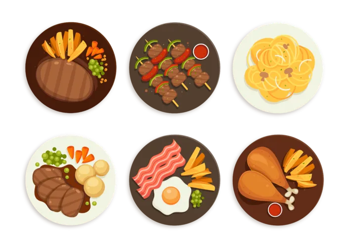 简约风厨房料理卡通素材图片PNG免扣 (33)