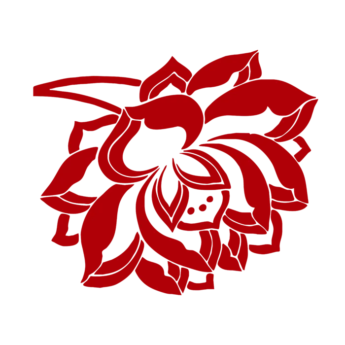 红色喜庆简约风传统吉祥纹样纹路纹理免扣PNG素材图片 (33)
