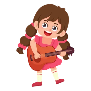 绘酷拽可爱玩乐器人物乐器培训 