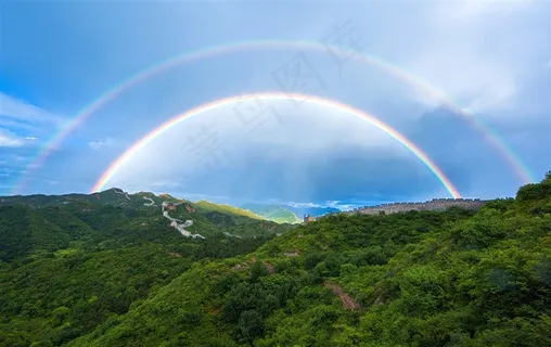 河北金山岭长城风景素材