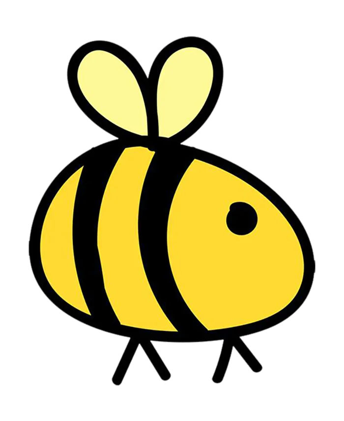 卡通黄黑小蜜蜂胖