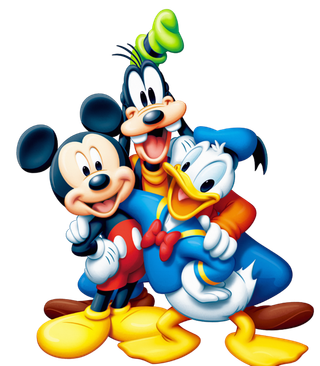 唐老鸭米老鼠卡通素材简笔画