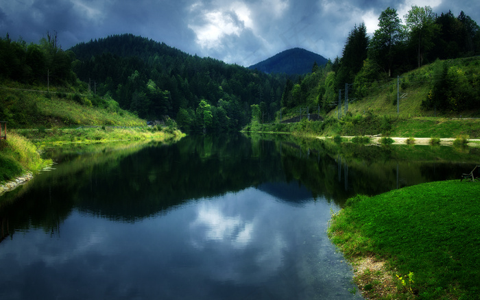 风景画 绿地风景 自然风景画 