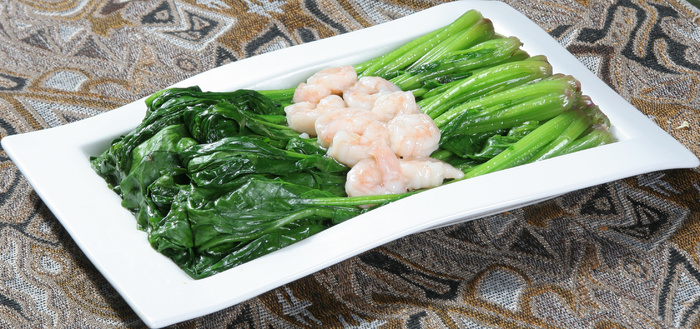 虾仁扒菠菜