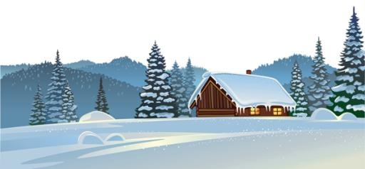 冬天 PNG免抠(600x279)