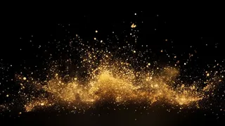 黑金闪光粒子金粉闪射背景