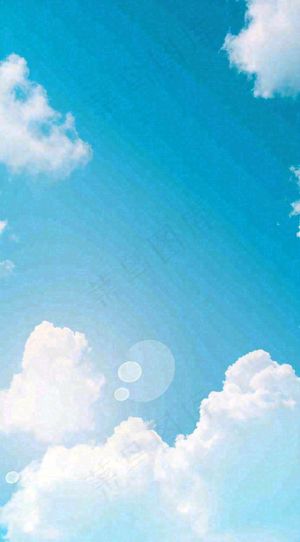 蓝天白云夏天