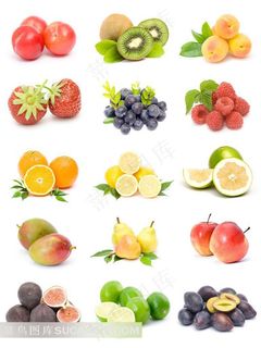 牛油果无花果西梅青柠檬雪梨苹果柚子蓝莓树莓 黄桃猕猴桃橘子草莓