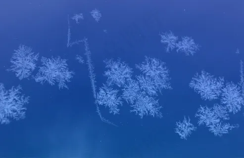 雪花蓝色背景图片 雪花蓝色背景图片