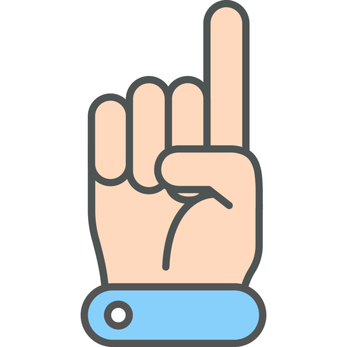 扁平风格人物手势素材