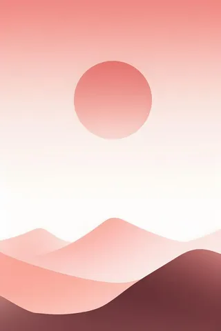 简约扁平意境山脉背景