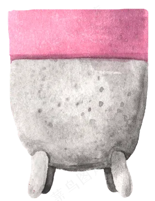 水彩插画-花盆10