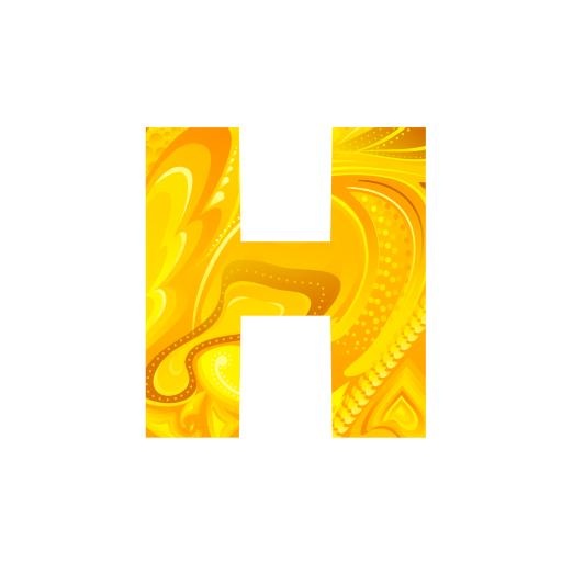 字母H PNG免抠(1600x1600)