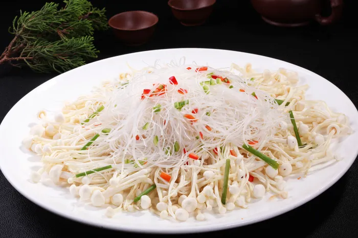 粉丝蒸金针菇 (2)