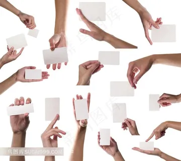 手持卡片的高清手势摄影素材