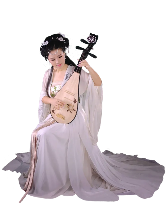 06 (10)免抠元素 免抠摄影 美女 人物 服装 古风 演奏