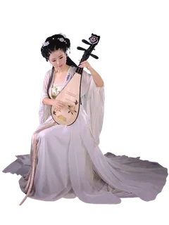 06 (10)免抠元素 免抠摄影 美女 人物 服装 古风 演奏