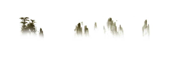 中国古风元素山峰