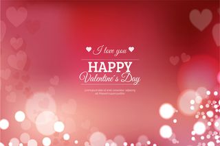 情人节快乐爱心红色背景