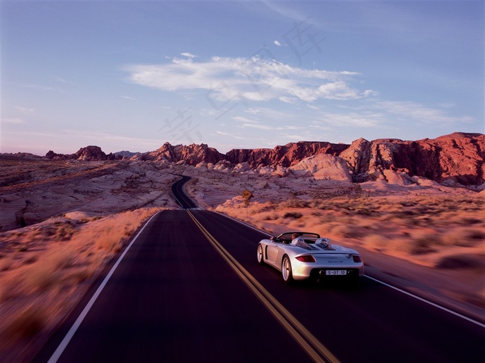 911CarreraGT010敞篷跑车高清摄影图