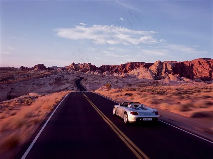 911CarreraGT010敞篷跑车高清摄影图