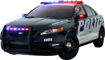 警车 PNG免抠(400x228)