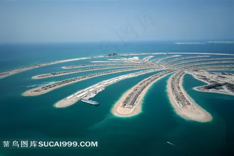 阿联酋迪拜棕榈岛名胜摄影高清图片