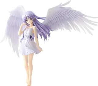 紫色天使女孩素材人物