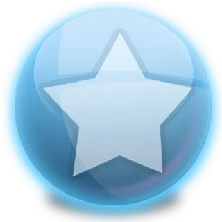 圆形五角星蓝色