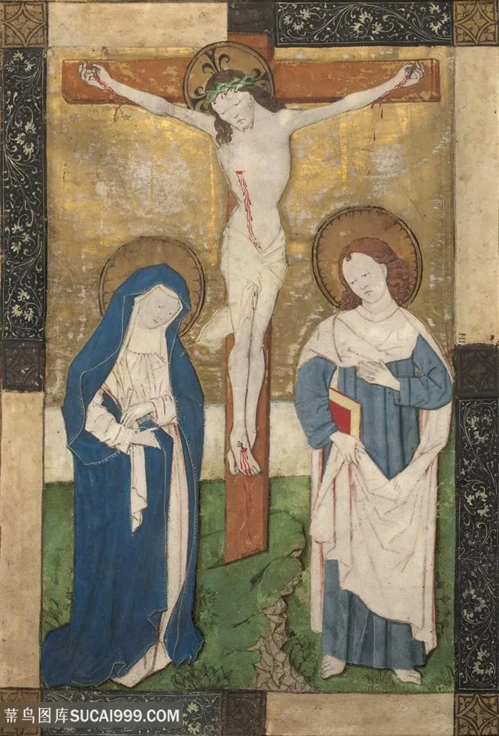 十字架男士肖像艺术装饰画