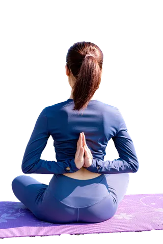 瑜伽人物免扣png