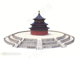 唯美北京天坛祈年殿素材图片
