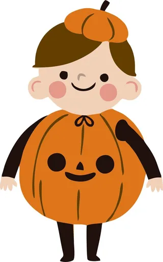 万圣节南瓜卡通男孩