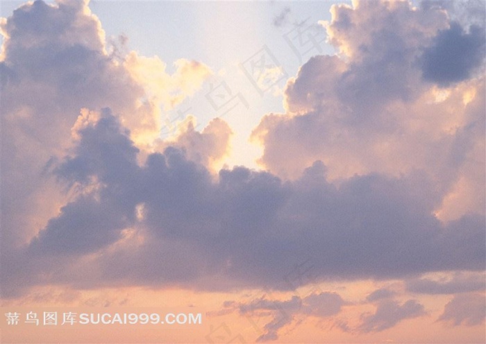 霞光满天图片素材