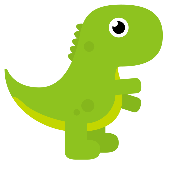 绿色恐龙卡通开明