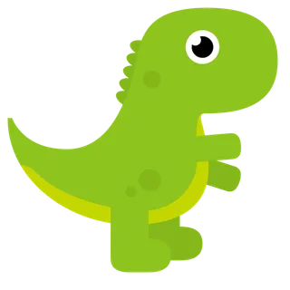 绿色恐龙卡通开明