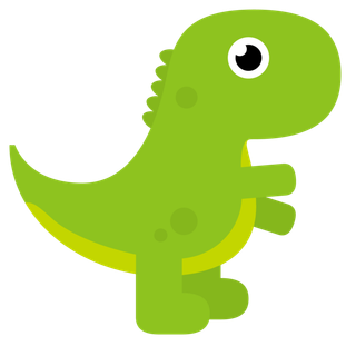 绿色恐龙卡通开明